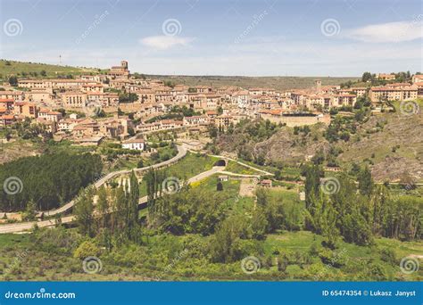 Overview of Sepulveda, in the Province of Segovia, Spain Stock Photo ...