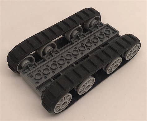 Lego Tank Tread Base: pre-built, rubber wheel tracks starter kit hub | eBay