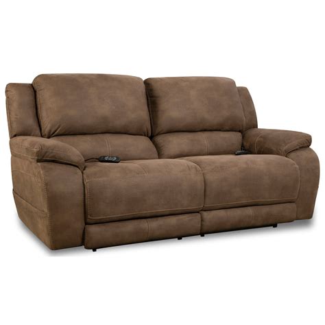 HomeStretch Explorer Casual Double Reclining Sofa with Pillow Top Arms ...