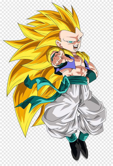 Gotenks Super Saiyan 3, Dragon Ball character illustration, png | PNGEgg