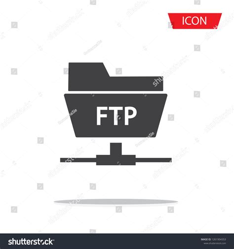 Ftp Folder Icon Vector Isolated On Stock Vector (Royalty Free ...