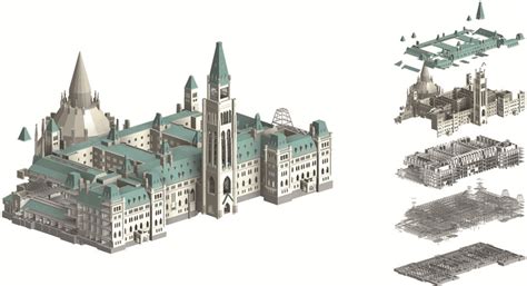 Building Information Model of Centre Block. Parliament Hill, Ottawa ...