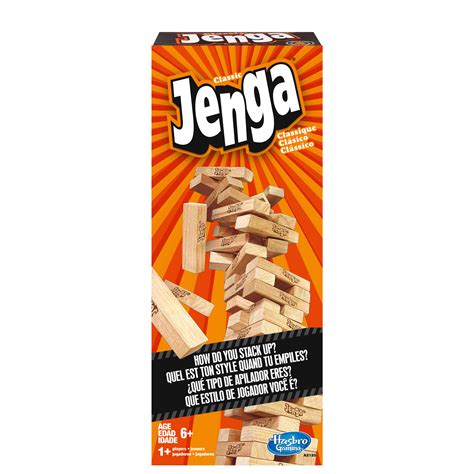 Instructions Manual & Rules for Hasbro Games Classic Jenga Game - Hasbro