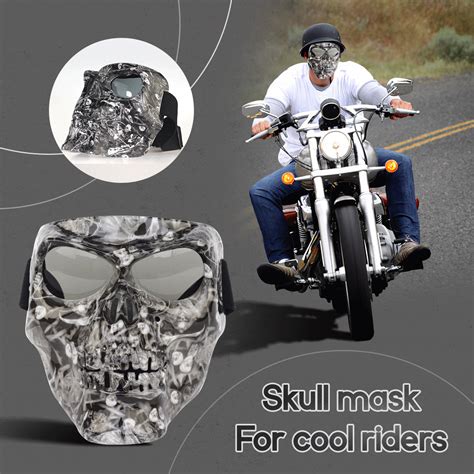 Full Face Motorcycle Skull Mask - Shoopeace