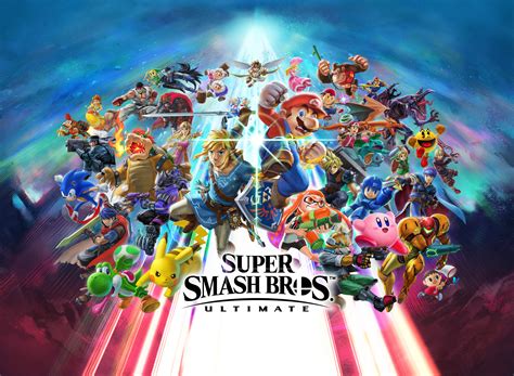 Super Smash Bros. Ultimate OFFICIAL Key Art (Wide) by Leafpenguins on DeviantArt