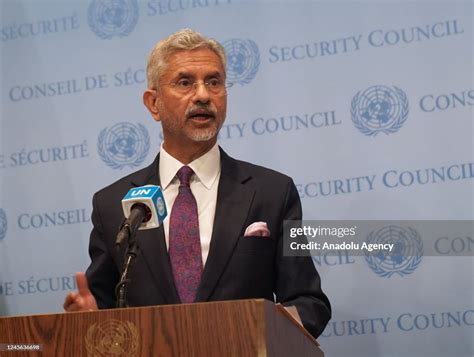 Indian Foreign Minister Subrahmanyam Jaishankar speaks to the United ...