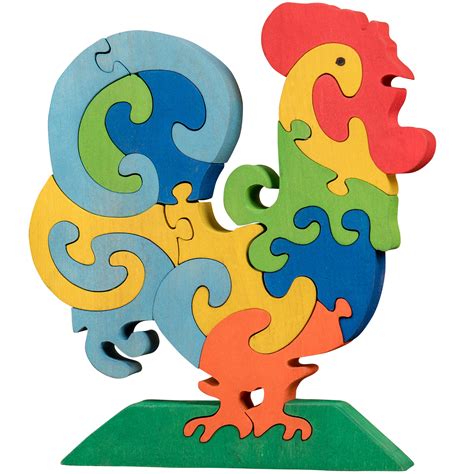 Oxemize Thick Wooden Jigsaw Puzzles for Toddlers Kids 2 3 4 5 Years Old ...