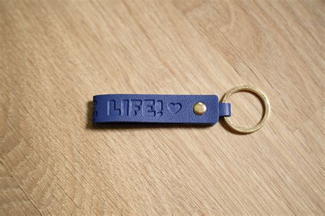 Pro.life: Leather Key Chain I Love Life