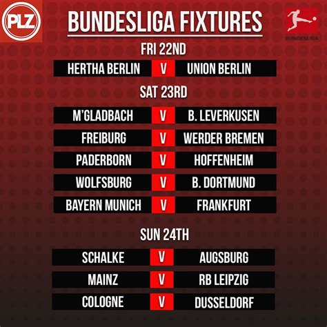 Bundesliga Fixtures / Watch Bundesliga On Fox Fc Bayern Munich - It ...