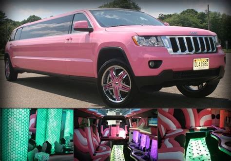 Pink jeep, Limo and Jeep grand cherokee on Pinterest