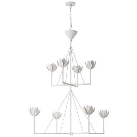 Alberto Large Two Tier Chandelier | Chandelier, Visual comfort, Flower lamp