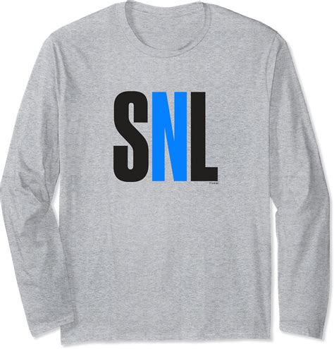 Amazon.com: SNL Logo Long Sleeve T-Shirt : Clothing, Shoes & Jewelry