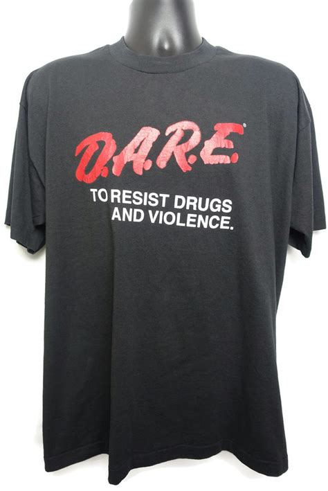 90s D.A.R.E. Vintage T Shirt - To Resist Drugs And Violence DARE Drug Abuse Resistance Education ...