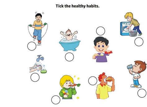 Healthy Habits For Kindergarten Worksheets : Vjp H5pzq0bzsm | dancer4evaaa