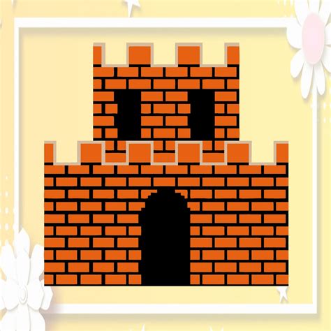 Mario Castle svg dxf png Super Mario SVG DXFPNG Clipart | Etsy