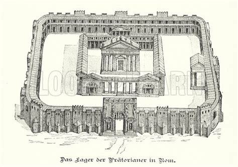 Castra Praetoria, barracks of the Praetorian Guard, ancient Rome stock image | Look and Learn