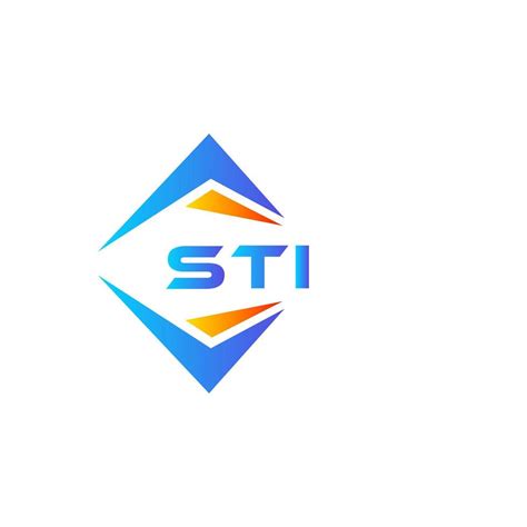 STI abstract technology logo design on white background. STI creative initials letter logo ...