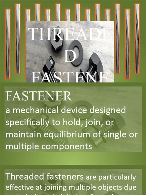 Threaded Fasteners | PDF