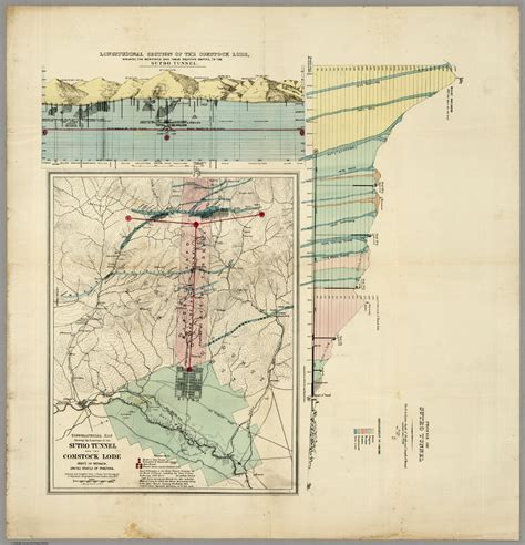 Sutro Tunnel And The Comstock Lode State Of Nevada - David Rumsey Historical Map Collection