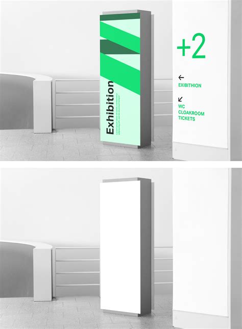 Indoor Signage Mockup — Mr.Mockup | Graphic Design Freebies