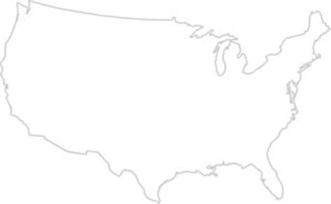 United States Map With States Blank