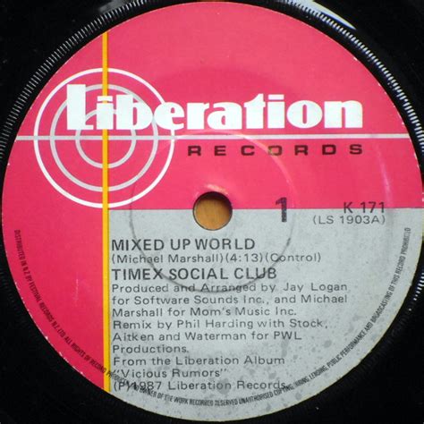 Timex Social Club - Mixed Up World (1987, Vinyl) | Discogs