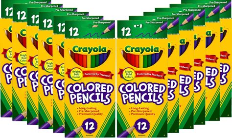 Crayola Colored Pencils Bulk, 12 Colored Pencil Packs with 12 Colors, Gifts- Buy Online in India ...