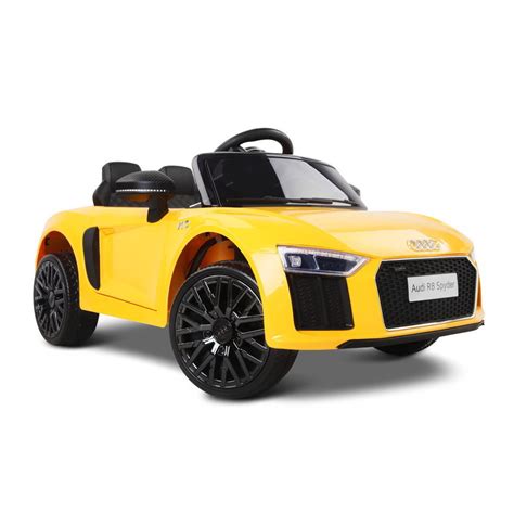 Buy Kid's Electric Ride on Car Licensed Audi R8 - Yellow Online in Australia