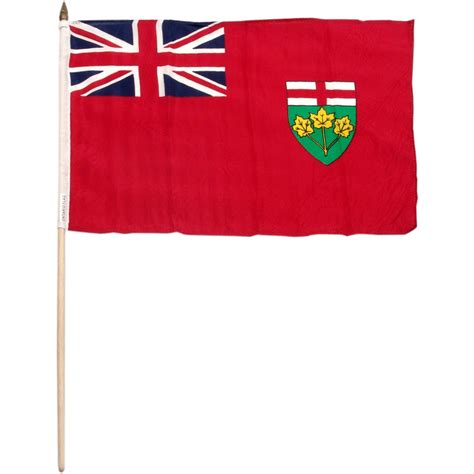 Ontario 12in x 18in Polyester Flag