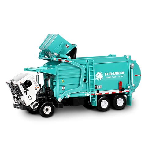 Buy Garbage Truck Toys, Fubarbar 1:43 Bruder Tonka T Trucks Model for Boys Metal Diecase Waste ...