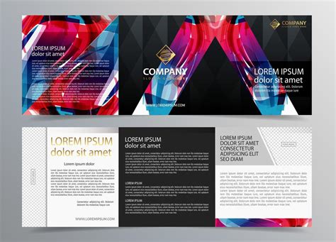 Brochure template design. full color . brochure with realistic photos ...