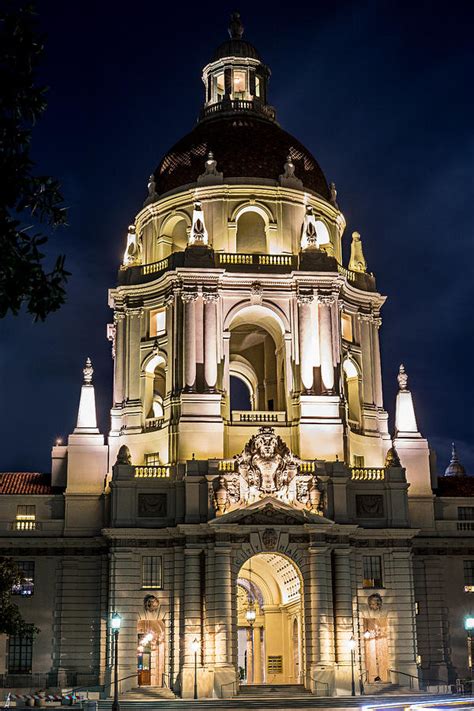 Pasadena City Hall - Night Photograph by Rollie Robles - Fine Art America