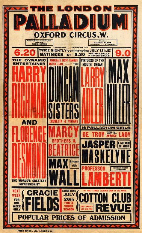 Vaudeville Poster July 12, 1937 | Vaudeville Poster July 12,… | Flickr