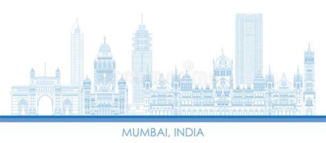 Mumbai Skyline Outline Stock Illustrations – 281 Mumbai Skyline Outline ...