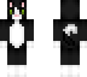 Cool Black Cat | Minecraft Skin