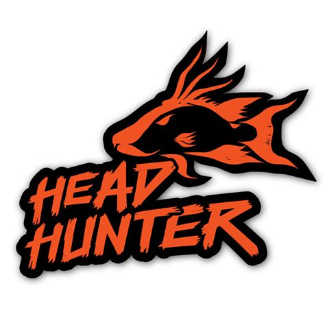 Headhunter Brushed Decal | Headhunter Spearfishing- triggerless spearfishing equipment and apparel