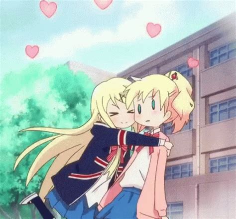 Anime Hug Hearts GIF - AnimeHug Hearts - Discover & Share GIFs | Abrazo anime, Anime kawaii, Gif ...