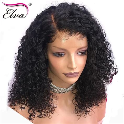 Elva Hair 360 Lace Frontal Wig Curly Lace Front Human Hair Wigs For ...