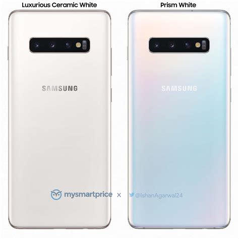 Galaxy S10 in ' Luxurious Ceramic White' revealed in leaked render - SamMobile