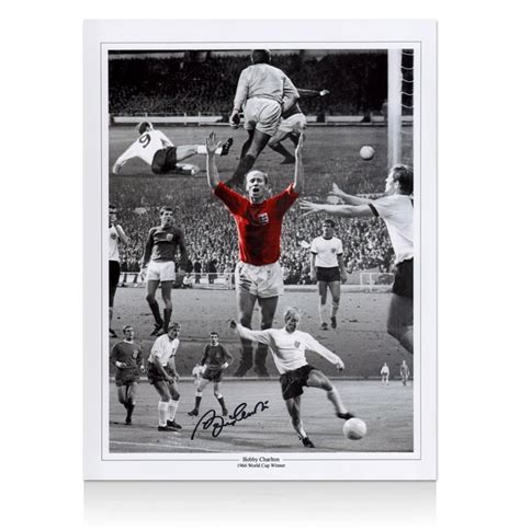 Sir Bobby Charlton Hand Signed Photo - England 1966 World Cup Winner | eBay