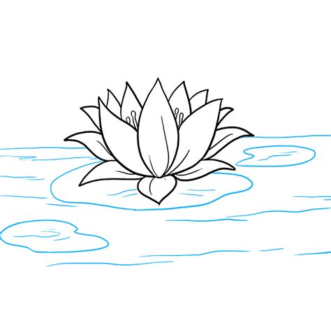 How to Draw a Lotus Flower - Really Easy Drawing Tutorial | Lotus drawing, Easy drawings, Flower ...
