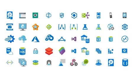 Azure Cloud Services Icons PPT - SlideModel