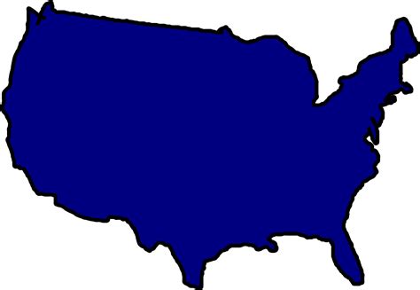 Download United States Map Clipart Free Download Best United - Us Map Outline Color - Png ...