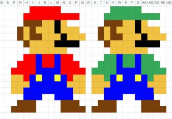 Linear Equations in Standard Form Mario Luigi and Princess Peach Pixel Art