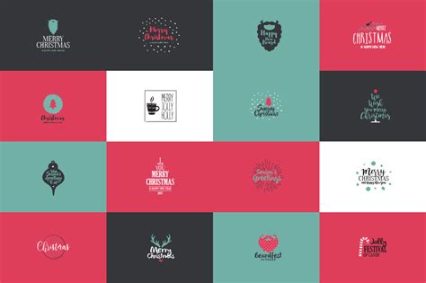 Christmas Logos Pack on Behance