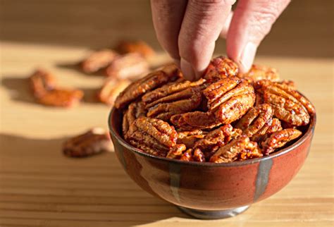 Sweet and Spicy Red Chile Pecans - MJ's Kitchen