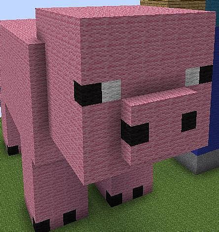 Minecraft Pig Face Pixel Art