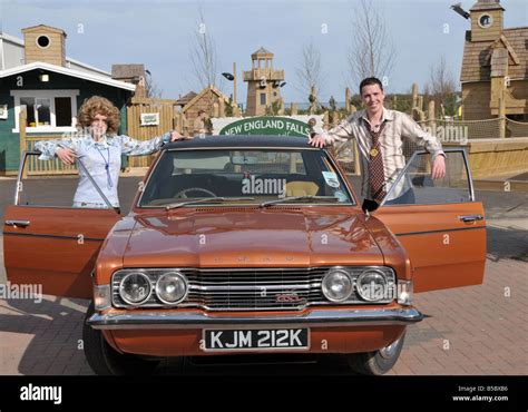 Car from the T.V. series Life on Mars being displayed at Butlins ...