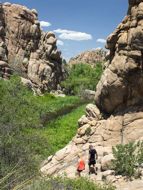 Prescott AZ Watson Lake Hiking Loop: Granite Dells, Coves & Waterfall