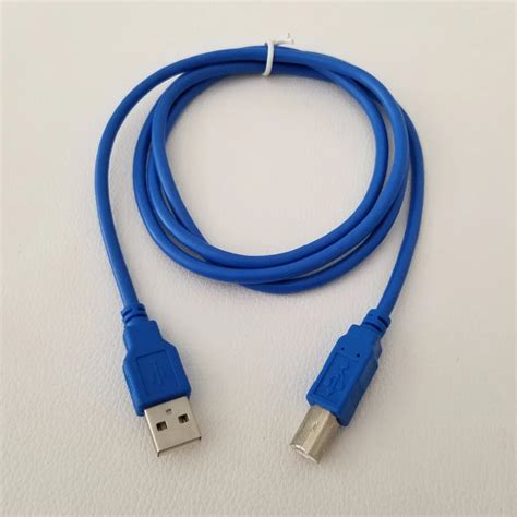 USB Type A to USB Type B Printer Port Male to Male for Printer Blue 1 ...